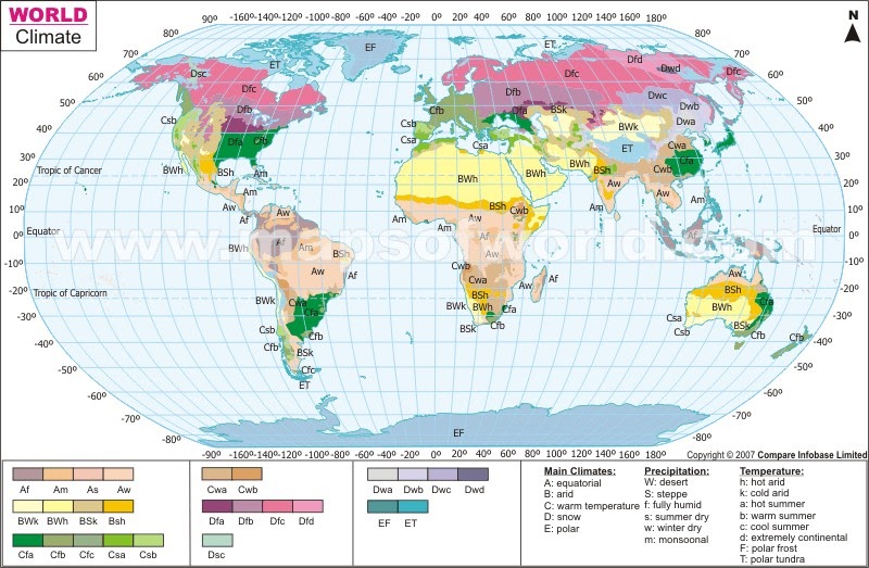 Map of the Week: Map of the Week - World Climate Zones