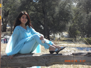 Pakistani Beautiful Girl in Blue Dress