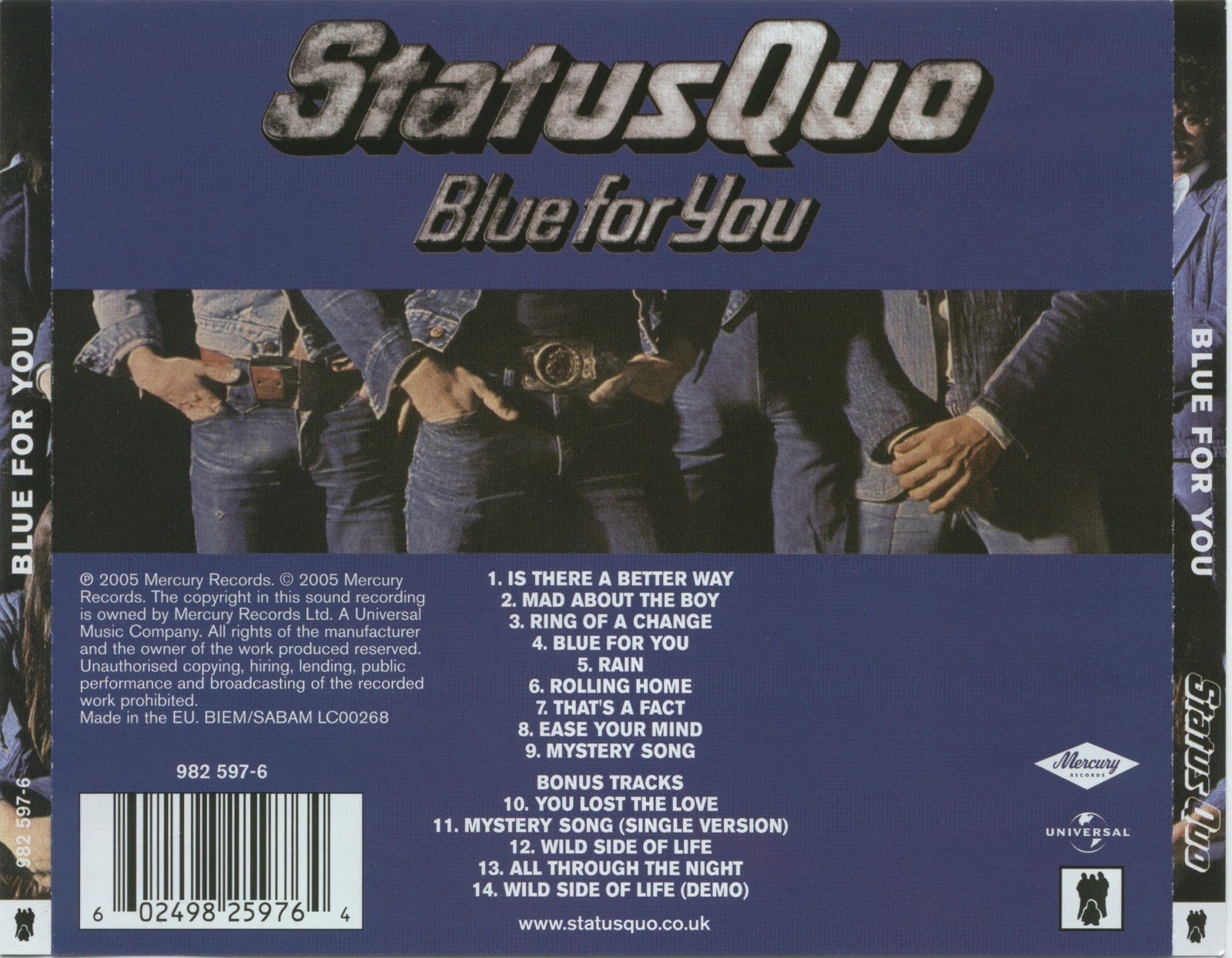 Musicotherapia Status Quo Blue For You (1975) Musicotherapia Status Quo Blue For You (1975)
