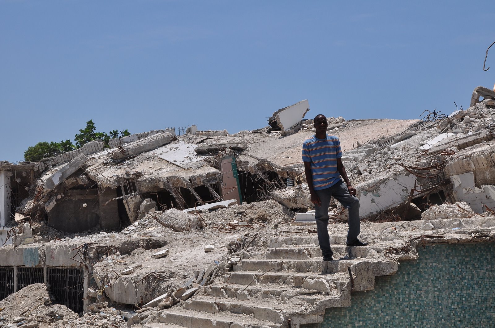 Dying in Haiti National Tax Building, PaP, Haiti