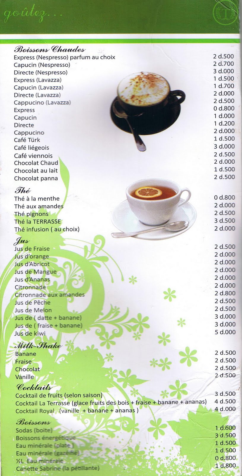 La Terrasse Restaurant Salon de Thé votre lieu de détente