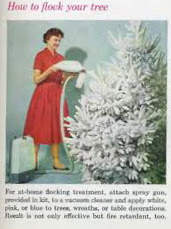 Ivory snow flakes christmas tree Clearance