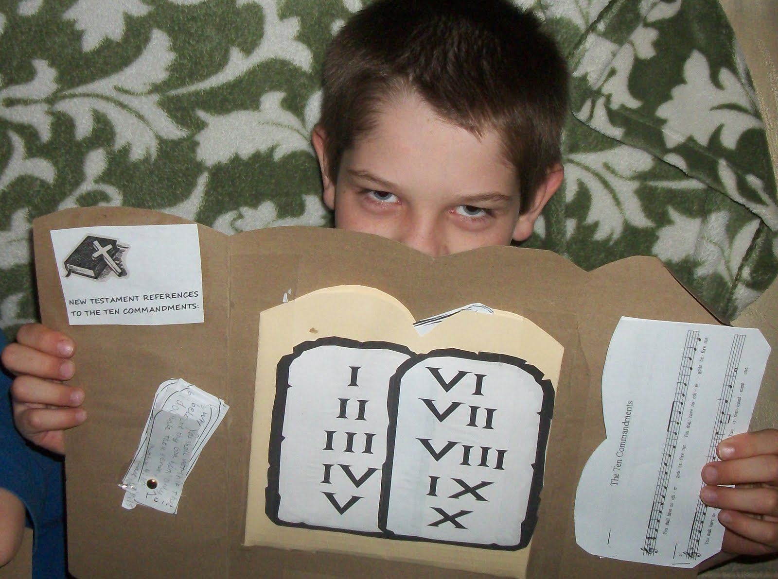 Adventures in Home Education: Ten Commandments Lapbook - completed