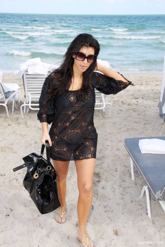 Kim Kardashian-New Black Photoshoot | Celebrity Bikini Gallery