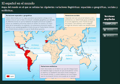 Español en Internet: Mapa del español en el mundo