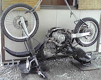 father and son: temporary quick oil leak fix