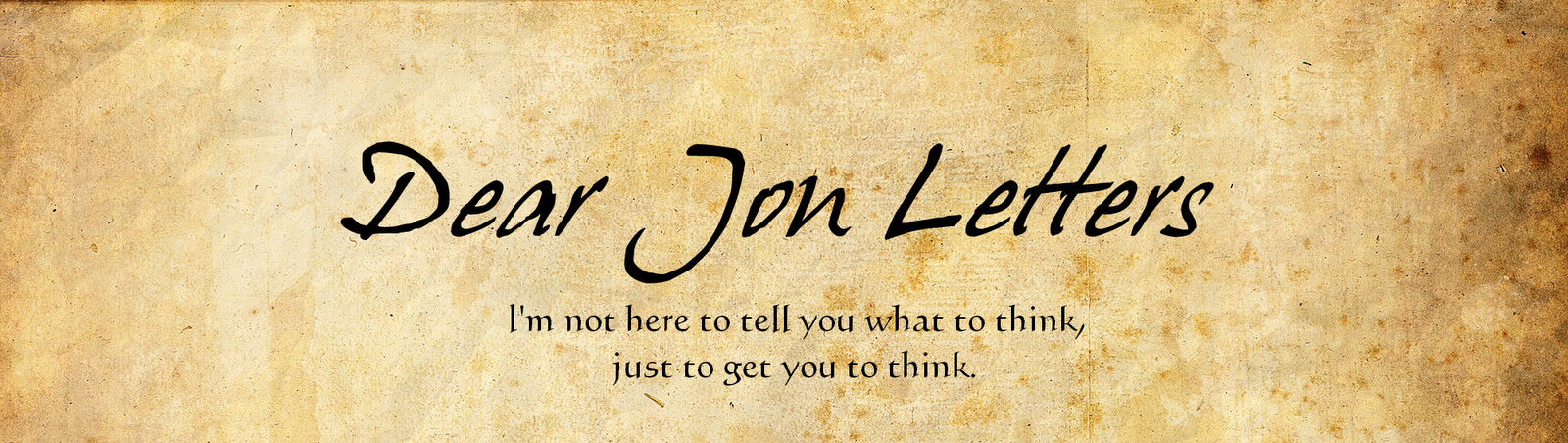 Dear Jon Letters