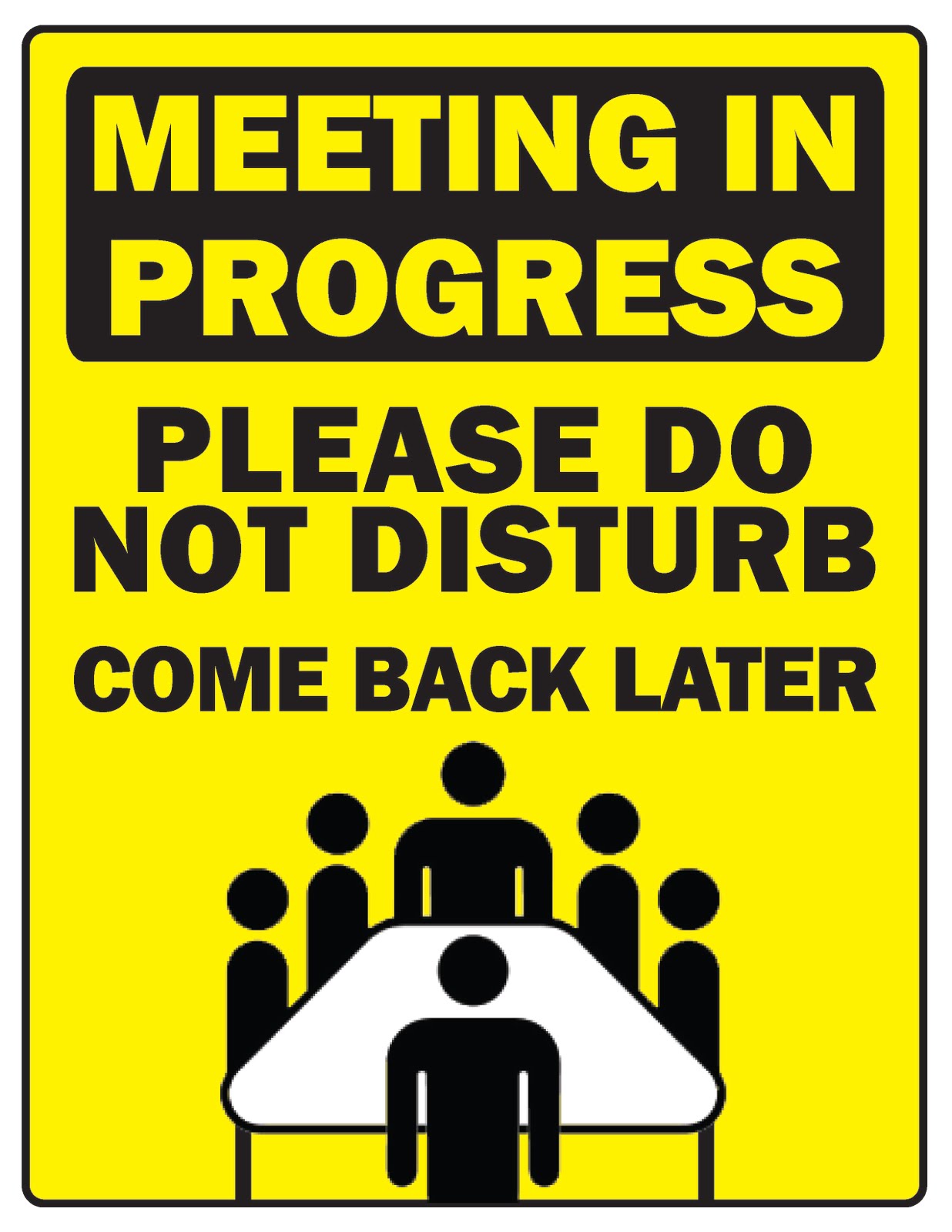 Meeting In Progress Door Sign Printable Printable Word Searches Meeting In Progress Door Sign Printable Printable Word Searches