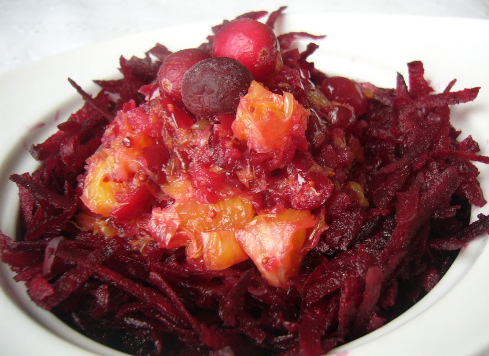 Sauce aux canneberges et à l'orange