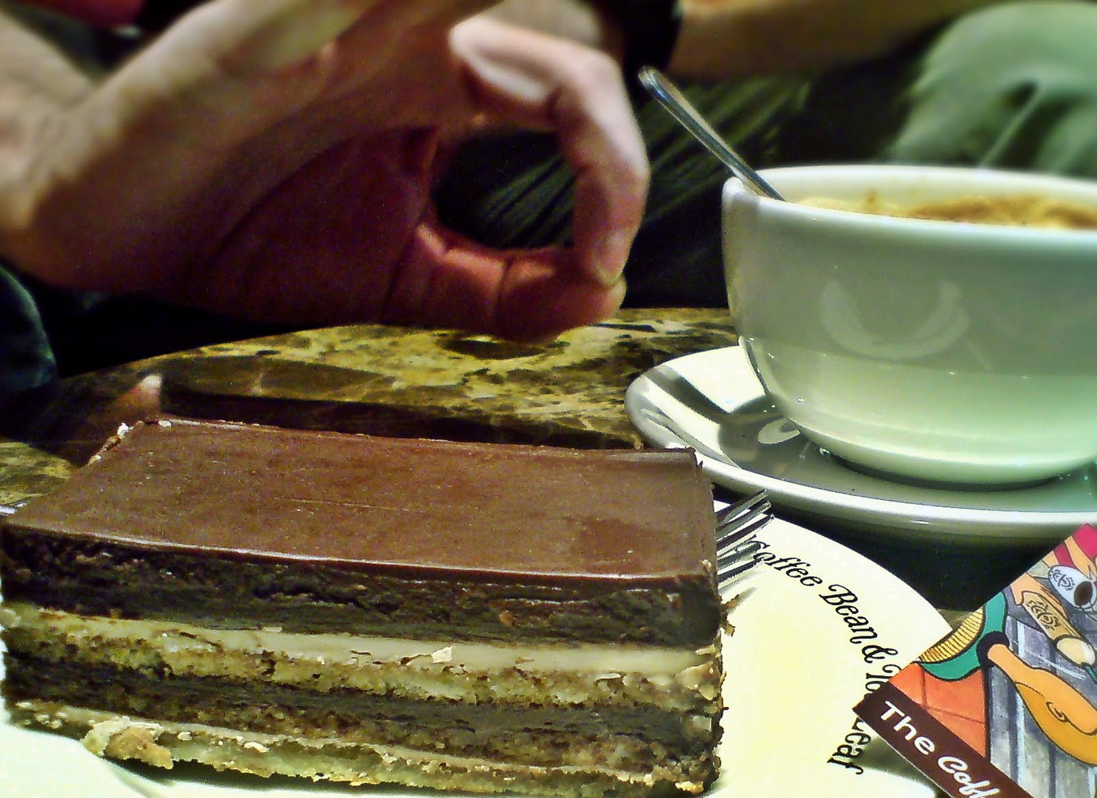 The HungryTrotting Couple.....goes ANYWHERE! Coffee Bean & Tea Leaf