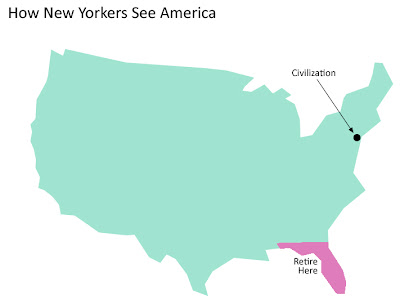 Sam 39 s View How New Yorkers See - New York Map