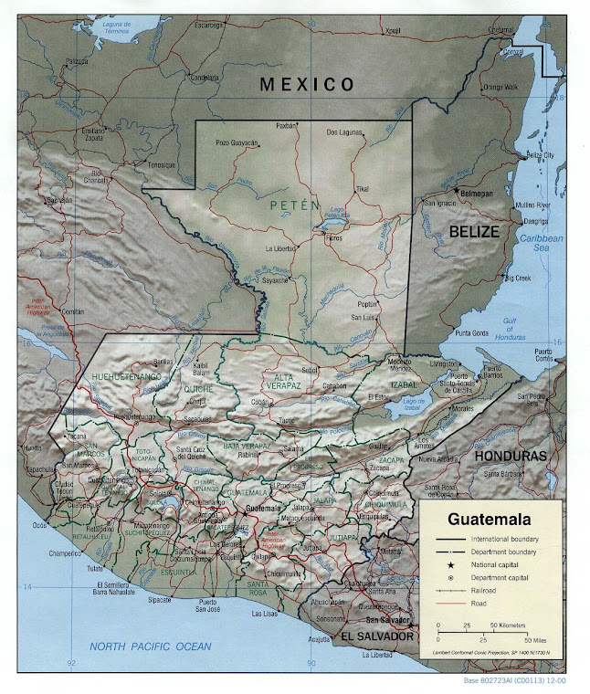 Guatemala (we are at the bottom of the map in Chiquimulilla, Santa Rosa)