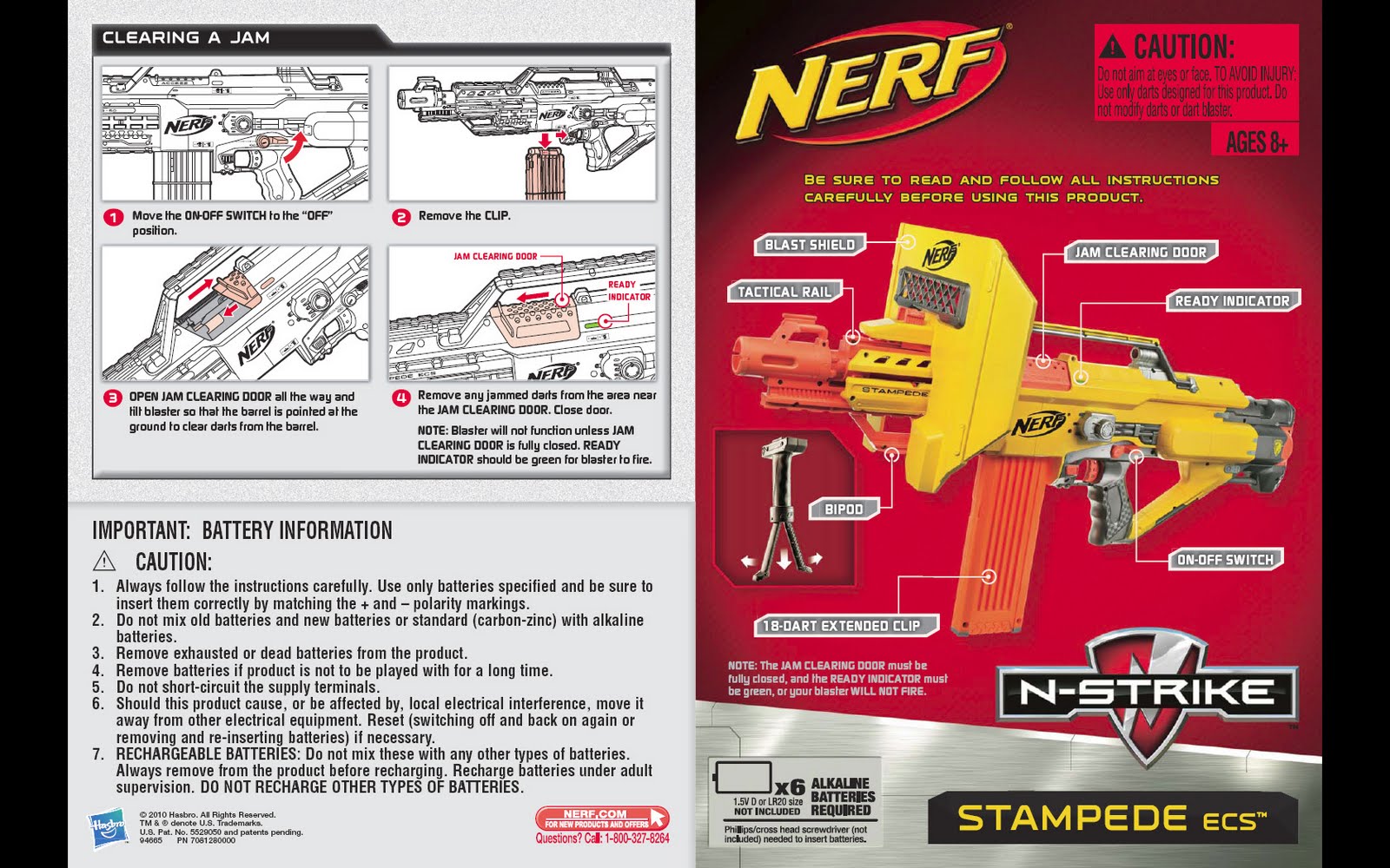 SG Nerf: Nerf Stampede ECS - Instruction