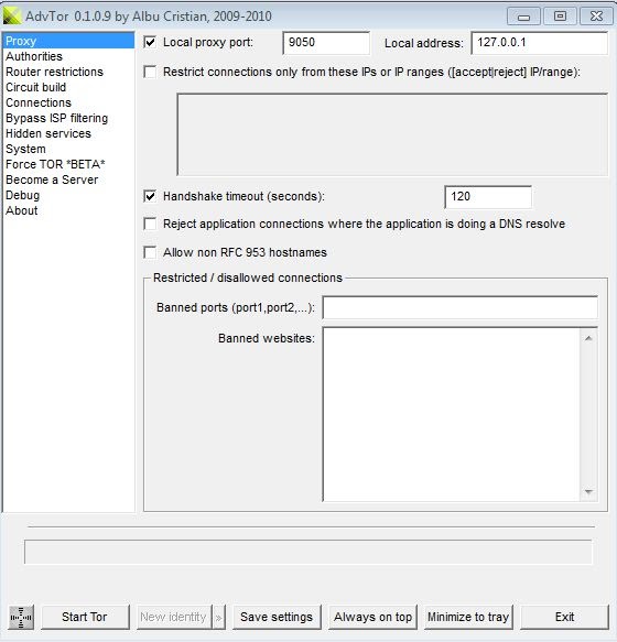 Living Online: AdvTor, An Advanced TOR Application
