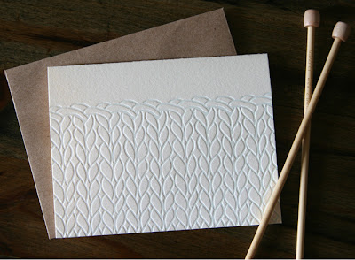 knit pattern letterpress