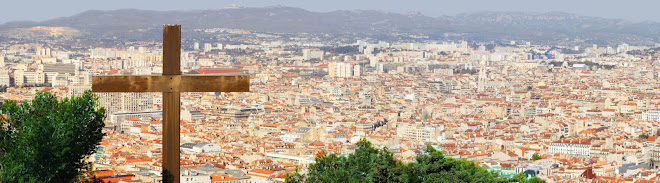 My friend Patrick took this picture- he's standing on a hilltop in Marseille