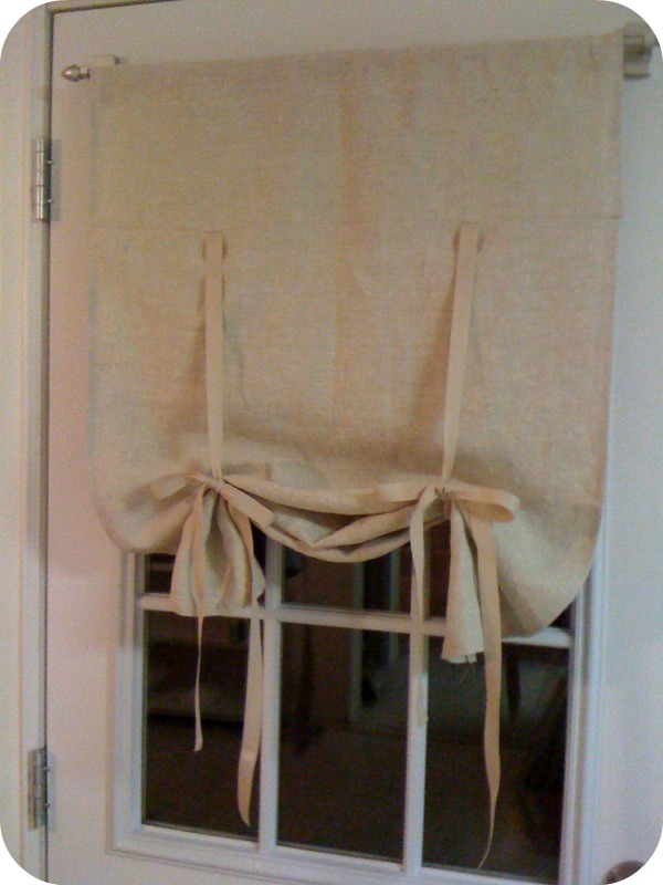 Cupcakes & Rubyslippers Linen tie up shade by the moonlight