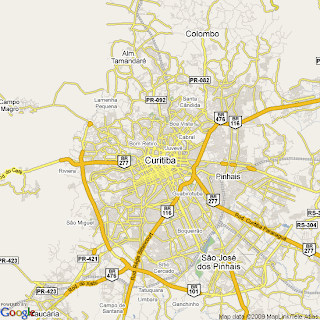 brazil Curitiba map