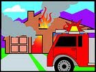 Fire department clipart of house on fire