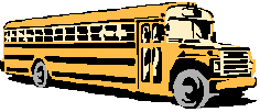 Realistic school bus clip art