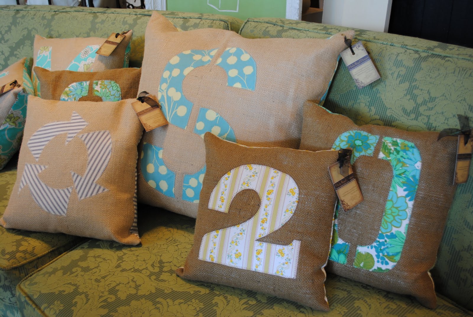 SoBo Style Journal: Burlap Pillows