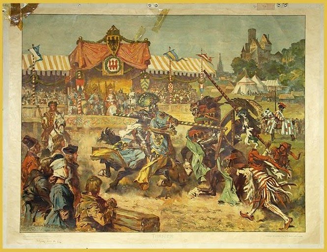 PoMeWe - POpuläre MEdien-WElten: Schulwandbild - Turnier (Mittelalter)