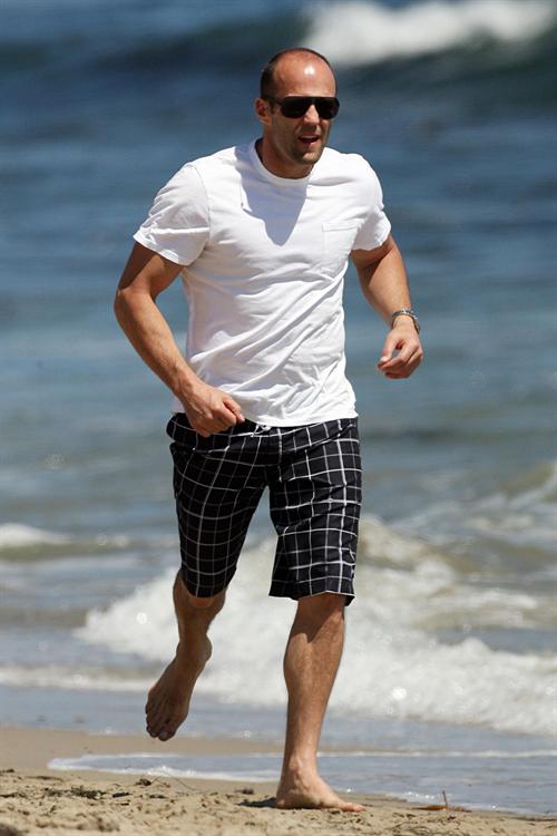 The Older Barefoot Gents Collective Jason Statham At The Beach