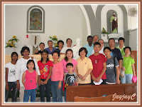 Group photo of our BEC MARS members, inside the Church of St. Paul the Apostle, at Kuala Kubu Baru, Ulu Selangor, Selangor