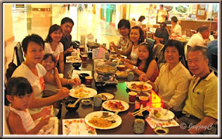 My family members, including Kellie's cousin, at Shogun Japanese Restaurant, 1 Utama