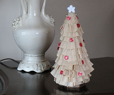 Coffee Filter Christmas Tree by Amanda Formaro of Crafts by Amanda