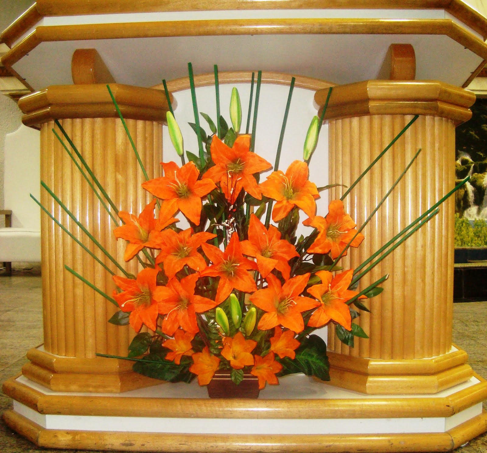 * Nilma Flores RN * Arranjos de altar