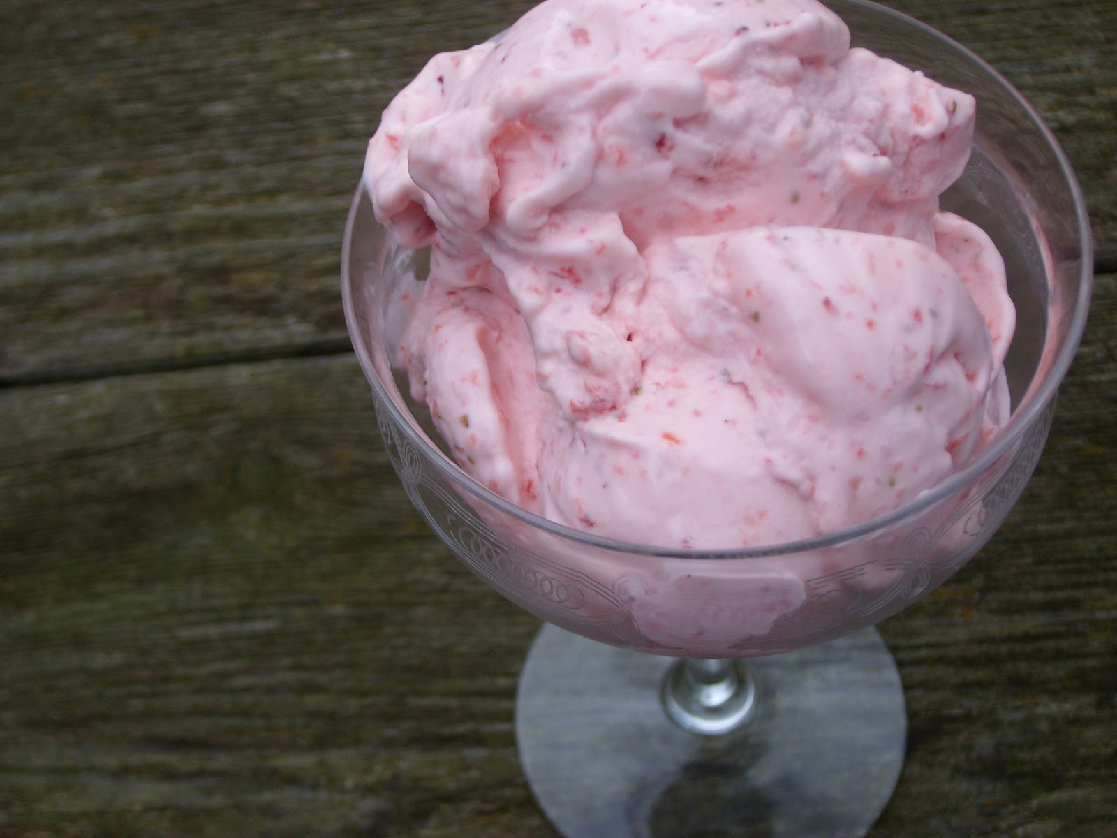 Recipes Dream StrawberrySour Cream Ice Cream