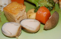recettes plats Poulet sauce dhuîtres et champignons de paille