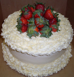 Strawberry Topped Cake