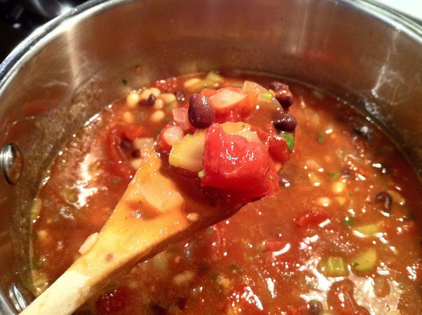 Red Table Kitchen My Adventures in Cooking Bean & Quinoa Chili with