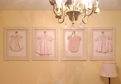 boy source sweet vintage baby clothes make great wall hangings