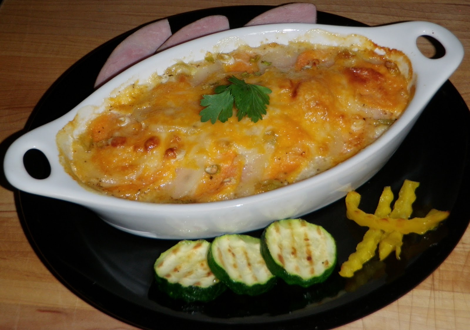Sandra's Alaska Recipes SANDRA'S INDIVIDUAL DUAL POTATOES AU GRATIN