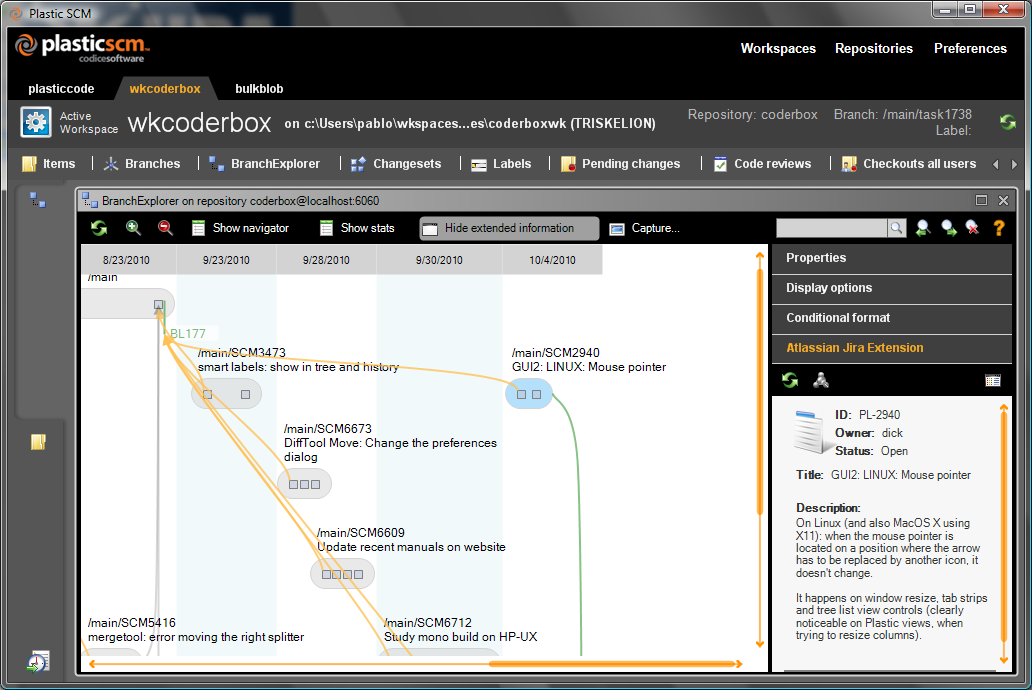 Plastic SCM blog Parallel development with Plastic SCM and Jira