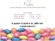 We will be open Easter Saturday (10.00am17.00pm), Easter Sunday . scan