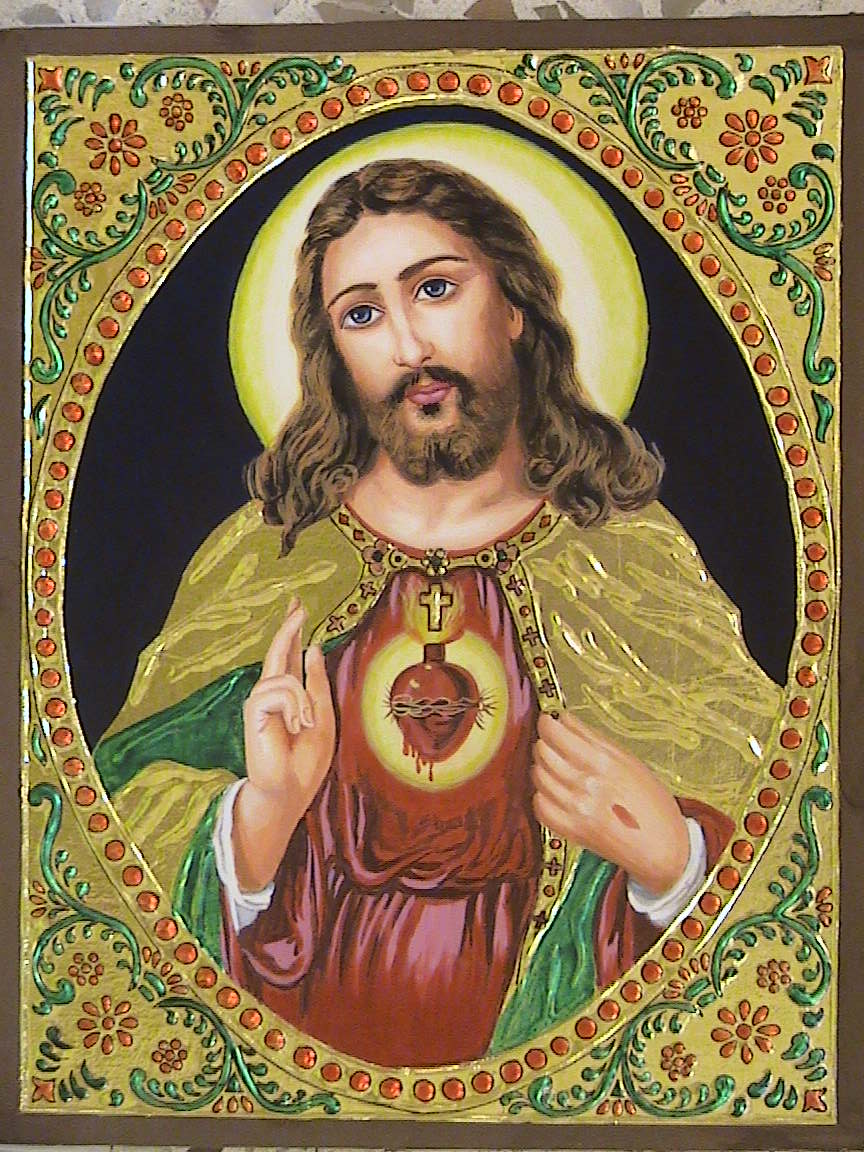 Tanjore Art Jesus Christ