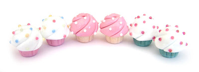 Lampwork Cupcake Beads With Sprinkles