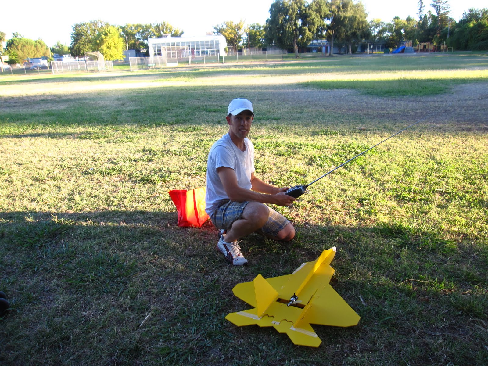 Pedar flew his F22 raptor RC