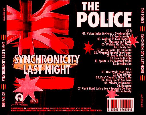 THE POLICE Una Leyenda Viva Melbourne Synchronicity Last Night 