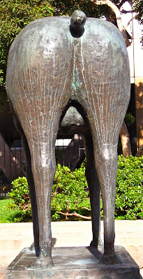 photo of a bronze statue of a horse's ass in downtown San Francisco