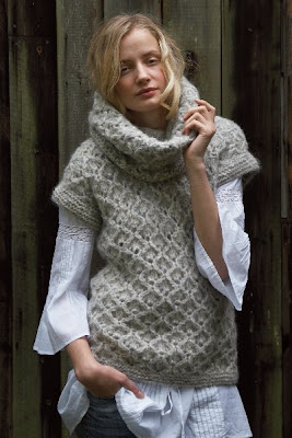 Other Stories - Maglione A Maniche Corte In Maglia Di Misto Alpaca Beige Chiaro Melange