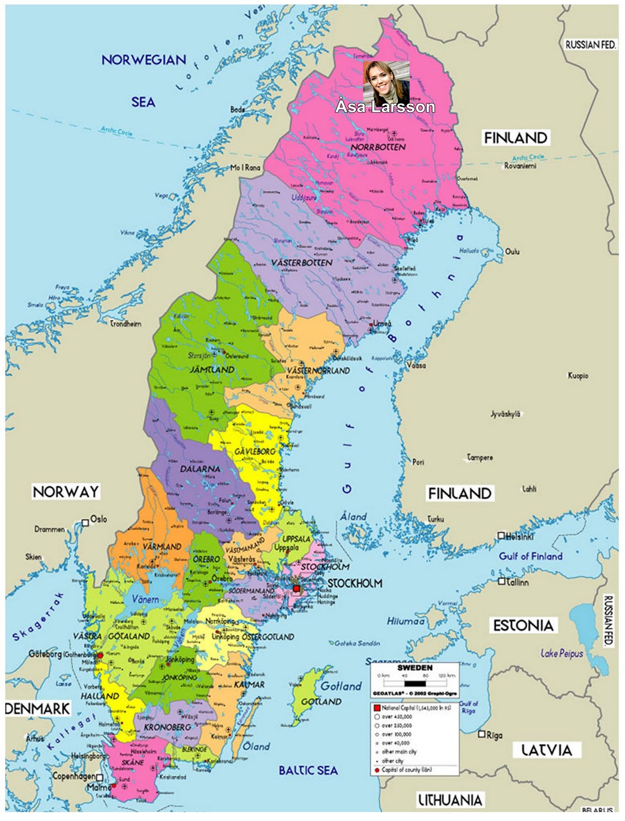 Crímenes fríos: Mapa Suecia