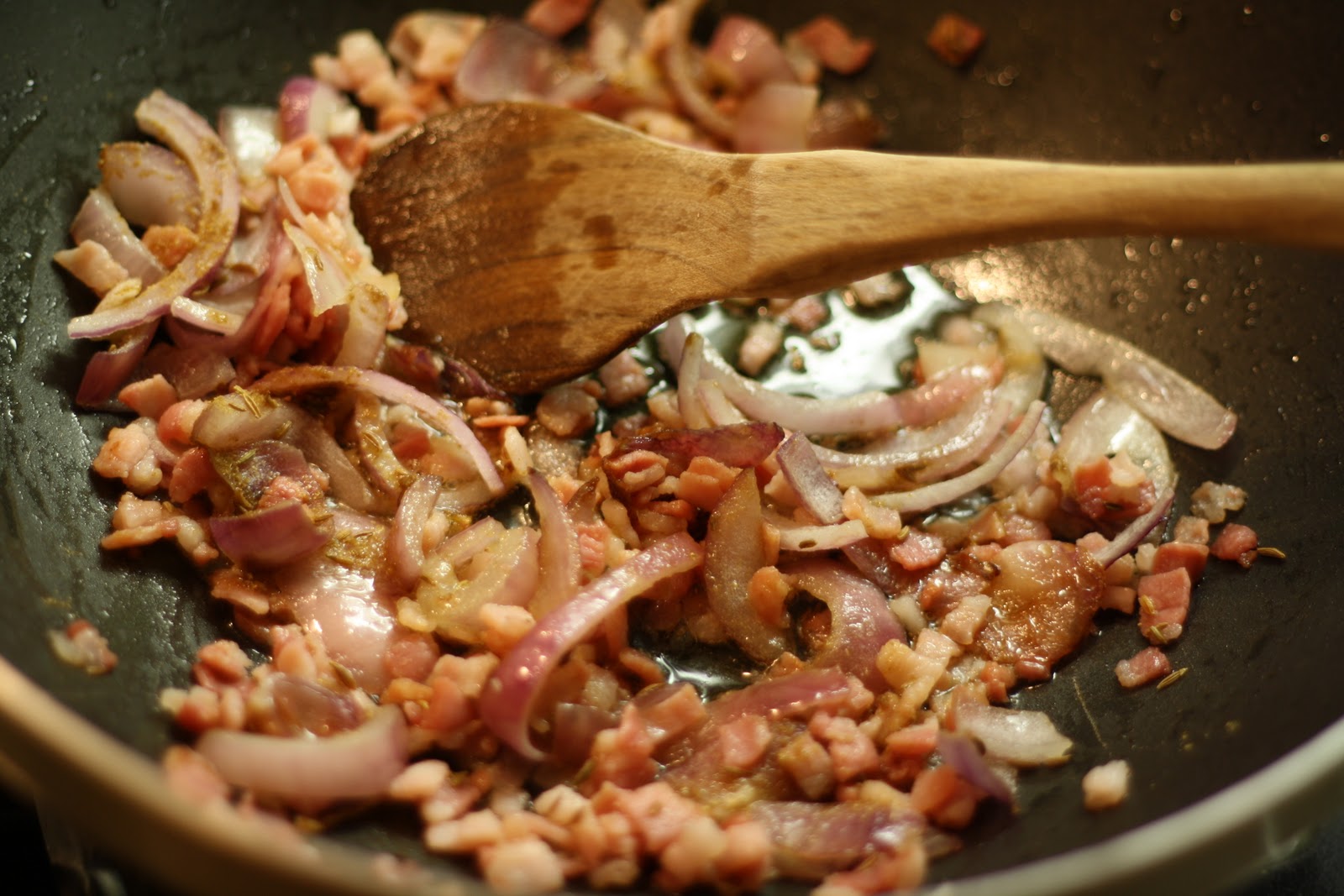 La signora dei biscotti Zuppa con Cumino, Pancetta e Yogurt