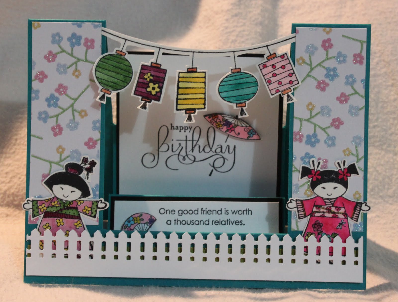 My Simple Crafts: Double Side Step Card