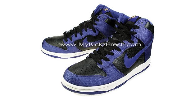 MyKickzFresh.com: Nike Dunk High â Black/Wicked Purple - Gold