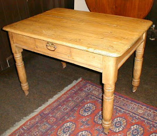 Antique Victorian Pine Kitchen table